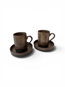 Stoneware Lava 2li Fincan Set