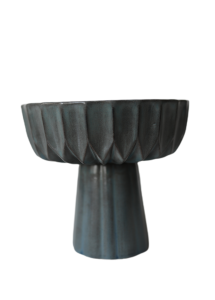 Yang Antik Mavi Seramik Ayaklı  Kase