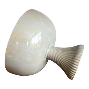 Miriam Gri Büyük Seramik Ayaklı  Servis