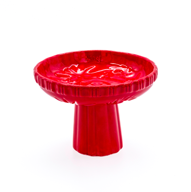 Türkan Kırmızı Seramik Ayaklı  Servis