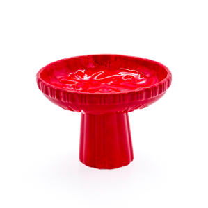 Türkan Kırmızı Seramik Ayaklı  Servis