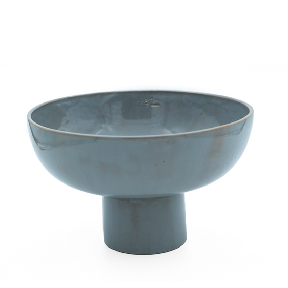 Anatoli Gri Büyük Boy Seramik Ayaklı  Servis