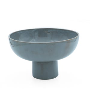 Anatoli Gri Büyük Boy Seramik Ayaklı  Servis