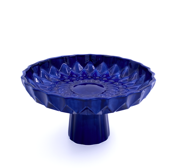 Yang Mavi Seramik Ayaklı  Servis