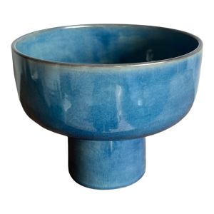 Anatoli Bleu Küçük Boy Seramik Ayaklı  Servis