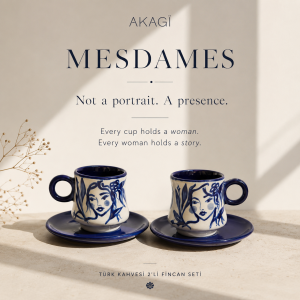 Mesdames Türk Kahvesi 2'li Fincan Set